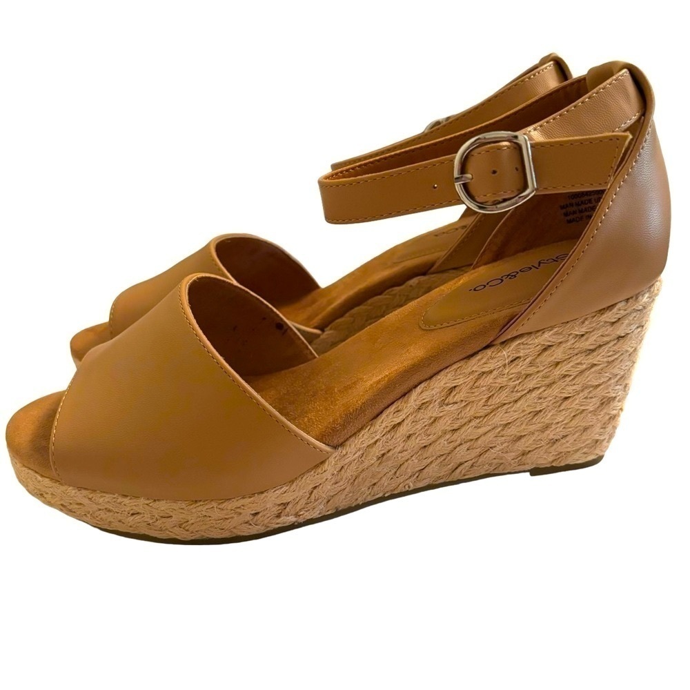 STYLE & CO Sz 10W Women's Seleeney Wedge Sandals